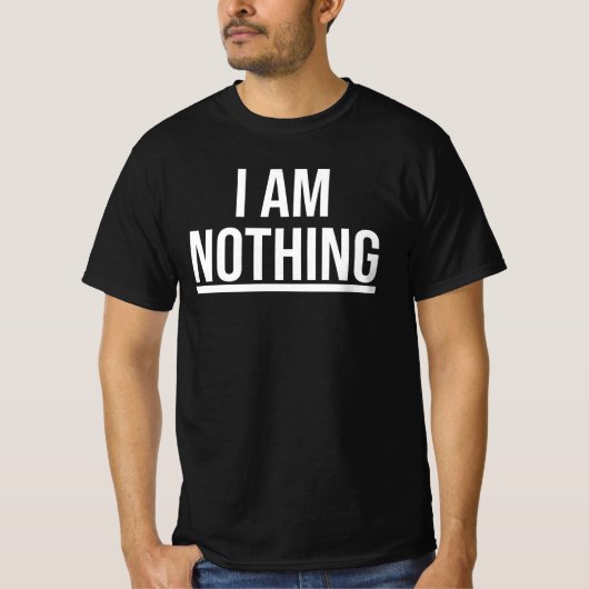 私は何でもないTシャツ Tシャツ (正面)