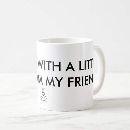 "私は何とかやっています…" 引用文のマグ コーヒーマグカップ (正面右)