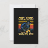 私は何と素晴らしい歓迎の贈り物か サンキューカード (正面)