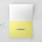 「私は何と言った？」グリーティングカードのようなものは カード (内部)