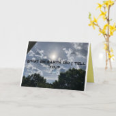 「私は何と言った？」グリーティングカードのようなものは カード (黄色い花)