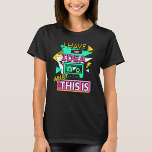 私は何のアイディアを持っていないレトロカセット子供F Tシャツ