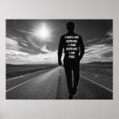 私は何の引用文も望まないやる気を起こさせる ポスター (正面)