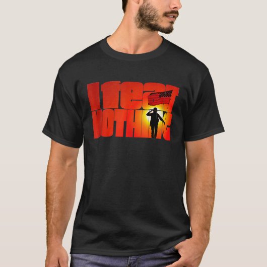 私は何もタンクのトップ7 Tシャツ (正面)