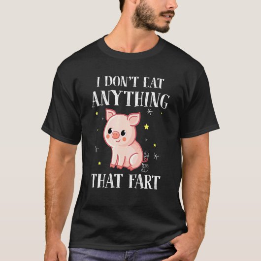 私は何もファッ食べト-ビーガン Tシャツ (正面)