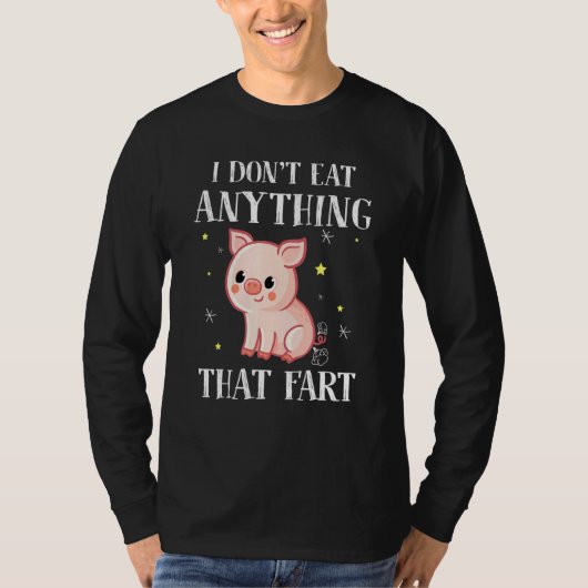 私は何もファッ食べト-ビーガン Tシャツ (正面)