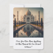 私は何よりも君を愛している 招待状 (裏面)