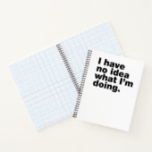 私は何をしているアイディアを持っていない ノートブック (内部)