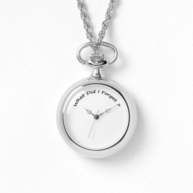 私は何を忘れした? – 女性の腕時計。 腕時計 (正面)