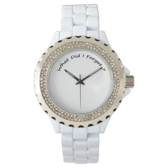 私は何を忘れした? – 女性の腕時計。 腕時計 (正面)