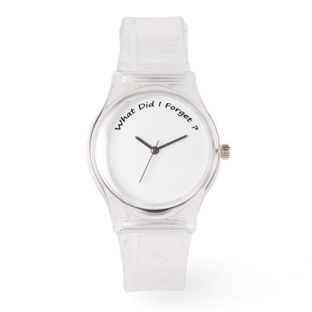 私は何を忘れした? – 女性の腕時計。 腕時計 (正面)