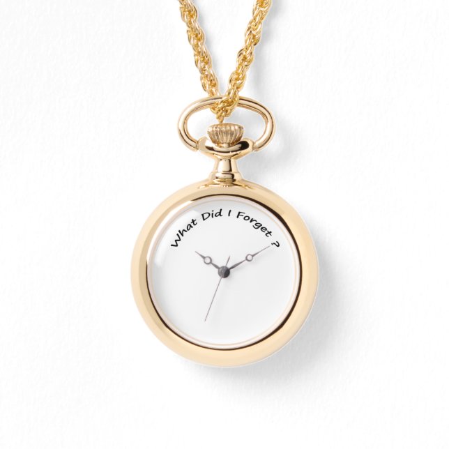 私は何を忘れした? – 女性の腕時計。 腕時計 (正面)