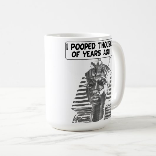 私は何千年前にマグカップを食べた コーヒーマグカップ (正面右)