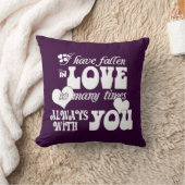 私は何回もあなたとの、常に恋に落ちました クッション (ブランケット)