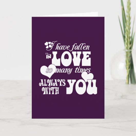 私は何度も愛落ちたしている、いつも君と シーズンカード (正面)