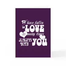 私は何度も愛落ちたしている、いつも君と