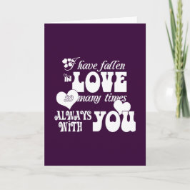 私は何度も愛落ちたしている、いつも君と シーズンカード