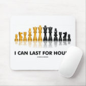 私は何時間も持続してもいいです(チェスのユーモアのチェスのこまセット) マウスパッド (マウス)
