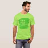 私は何男の子および女の子をそう好みます Tシャツ (正面フル)