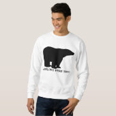 私は余りに白くまここに属します スウェットシャツ (正面フル)