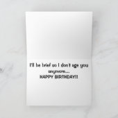 私は余りに長く、司教行きましたか。 カード (内部)