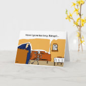 私は余りに長く、司教行きましたか。 カード (黄色い花)