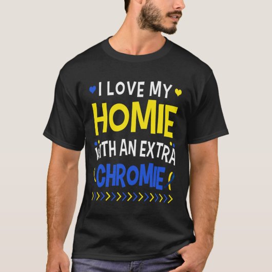 私は余分なクロミーパパママの子供と私の家を愛する Tシャツ (正面)