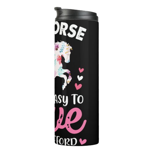 私は余裕を持って懸命を愛する馬の少女簡単 タンブラー (回転右)