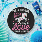 私は余裕を持って懸命を愛する馬の少女簡単 ペーパープレート (パーティー)