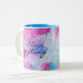 私は作る時が一番幸せです ツートーンマグカップ (正面左)