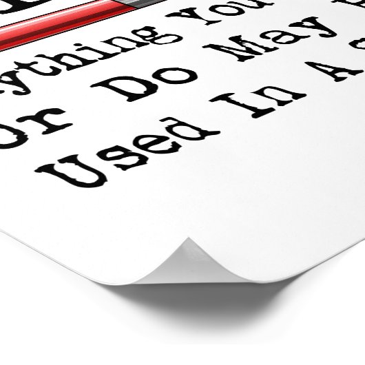 私は作家おもしろい作家書だ ポスター (角)