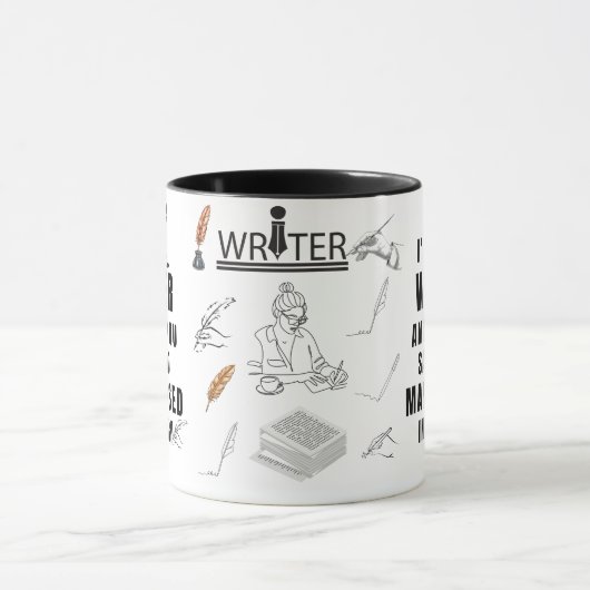 私は作家だストーリーで使える事は何でも マグカップ (中央)