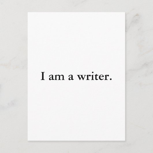 私は作家のはがきです ポストカード (正面)