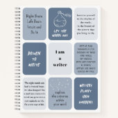 私は作家のやる気を起こさせる引用文 ノートブック (正面)