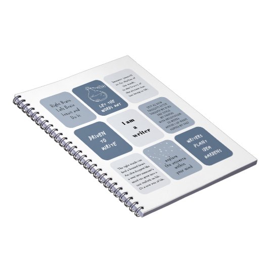 私は作家のやる気を起こさせる引用文 ノートブック (右側)