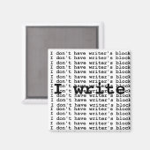 私は作家のブロックを持っていない… マグネット (正面/裏面)