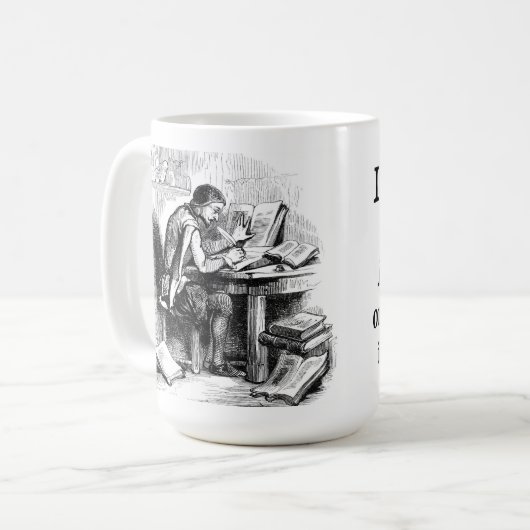 私は作家のマグです コーヒーマグカップ (正面左)