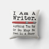 私は作家の作家書だ クッション (裏面)