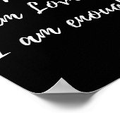 私は価値があり 愛され 十分な信仰がある 信仰に関する名言 ポスター (角)