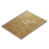 私は価値がある、金ゴールドがスパイラルノートをブレンド ノートブック (左側)