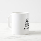 私は保ちます平静Imをジェミニ傾きます コーヒーマグカップ (正面左)