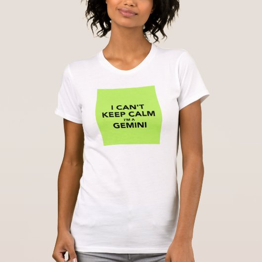 私は保ちます平静imをジェミニ傾きます tシャツ (正面)