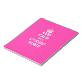 私は保学生のナースピンクの看護ギフトだ ノートパッド (回転)