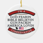 私は保守的だ セラミックオーナメント (裏面)