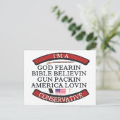 私は保守的だ ポストカード (スタンド正面)