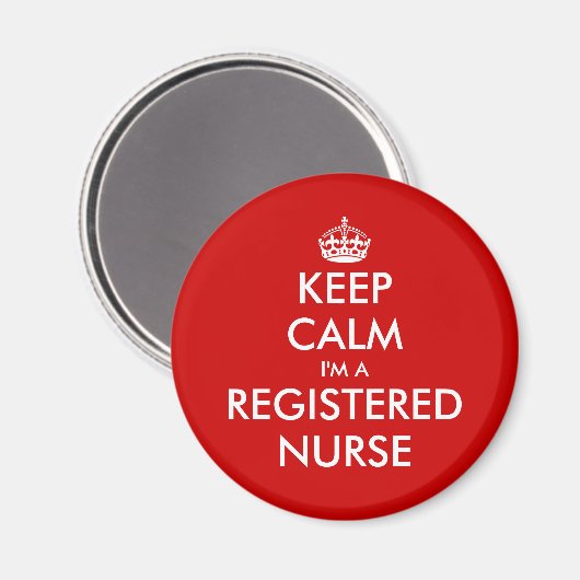 私は保登録ナース冷蔵庫用マグネットだ マグネット (正面/裏面)