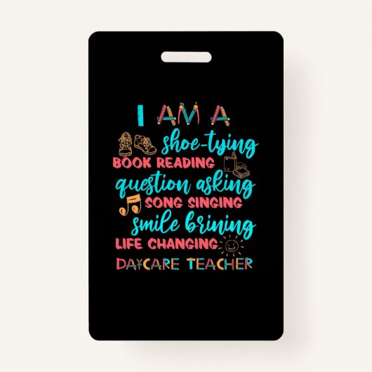 私は保育園先生 バッジ (正面)