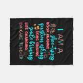 私は保育園先生 フリースブランケット (正面(横))