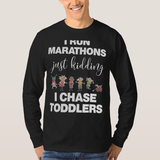 私は保育所の先生を探す Tシャツ (正面)