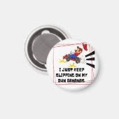 私は保自スリップまたは滑ること分のバナナだ マグネット (正面/裏面)